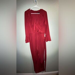 Versona Burgundy Jumpsuit
